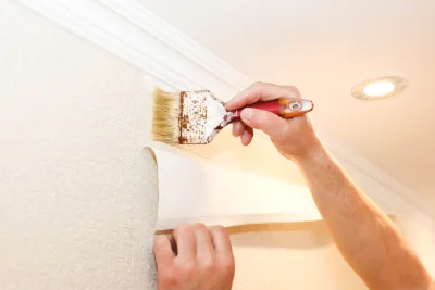 Pose de papier peint à Pinet — revêtements muraux et toiles de verre